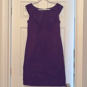 Dark purple business dress
